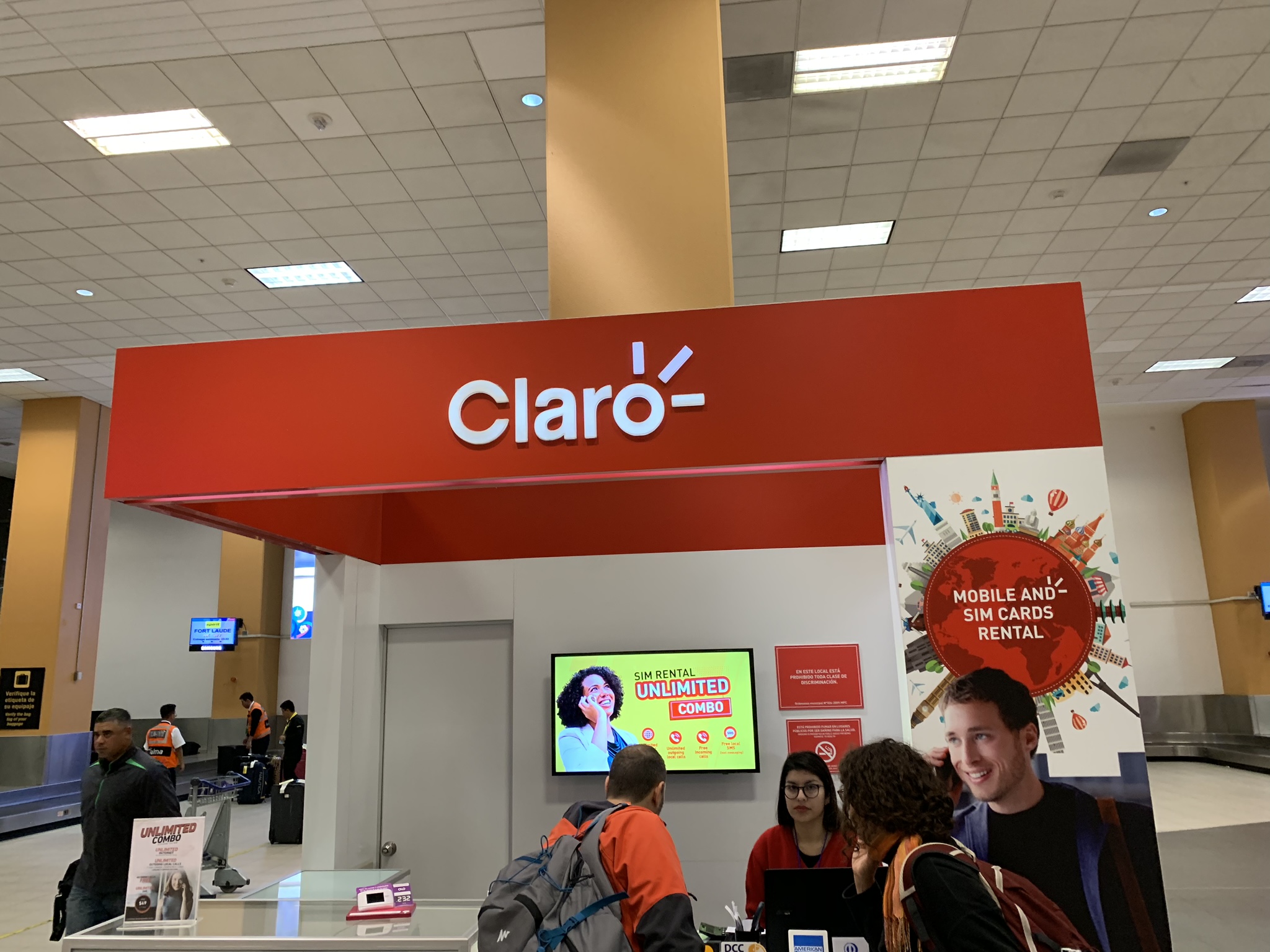 （南米SIM事情）ペルーのリマの空港でClaroというキャリアのSIMは調達できるが、割高