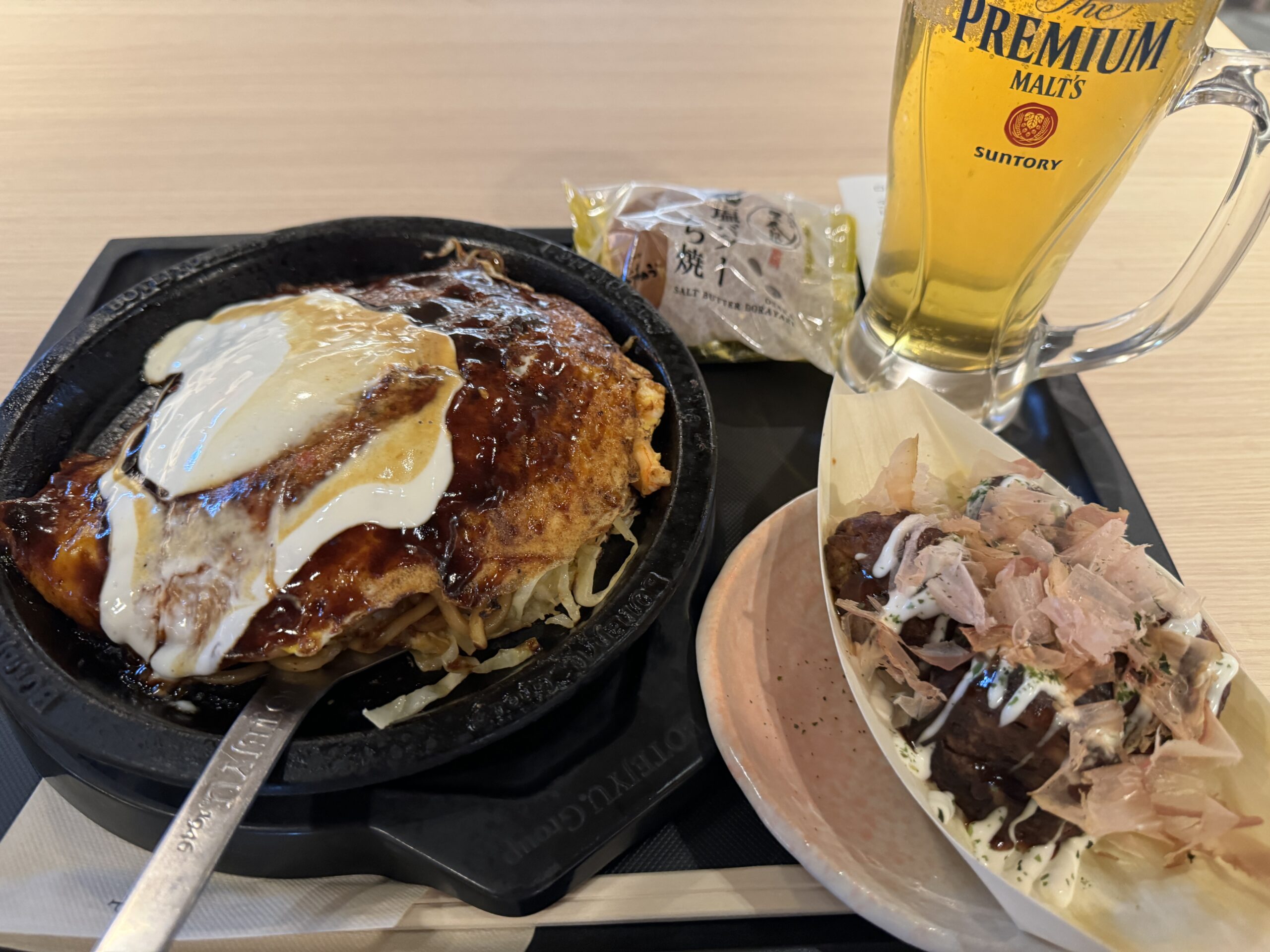 成田空港の「鉄板焼 道頓堀 くり田」でプライオリティ・パスのタダ飯に突撃
